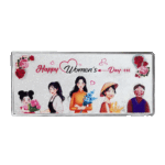 Happy Womans Day 5 người .999 Silver Bar