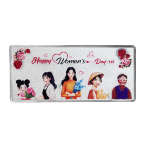 Happy Womans Day 5 người .999 Silver Bar